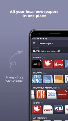 Canadian Newspapers android App screenshot 8